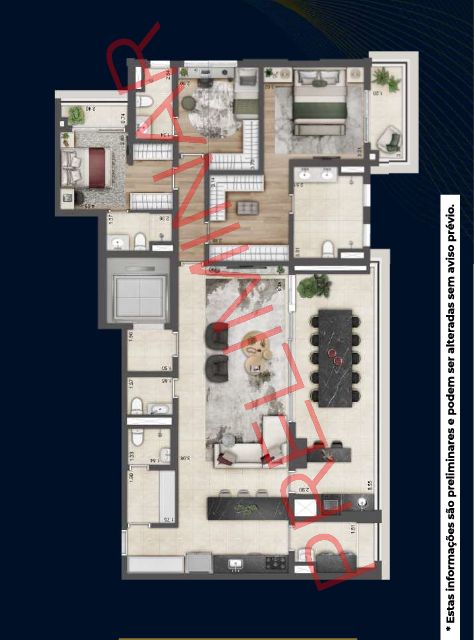 Planta Opção 180m²