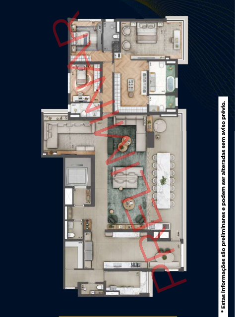 Planta Opção 276m²