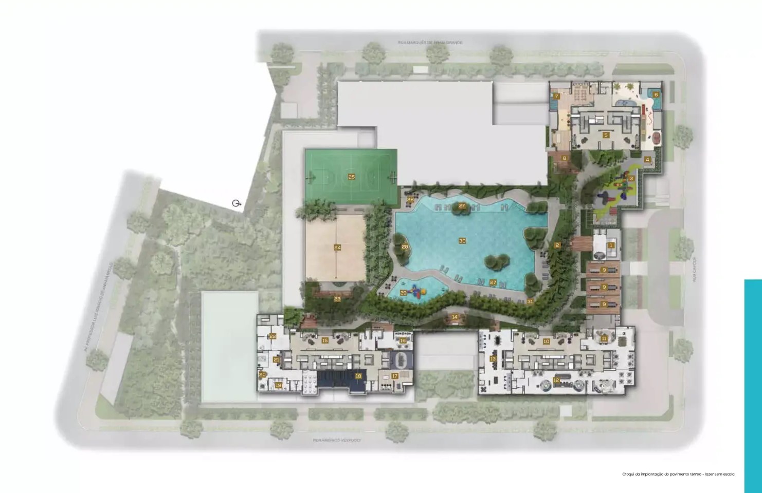 Implantação Home Resort Mooca