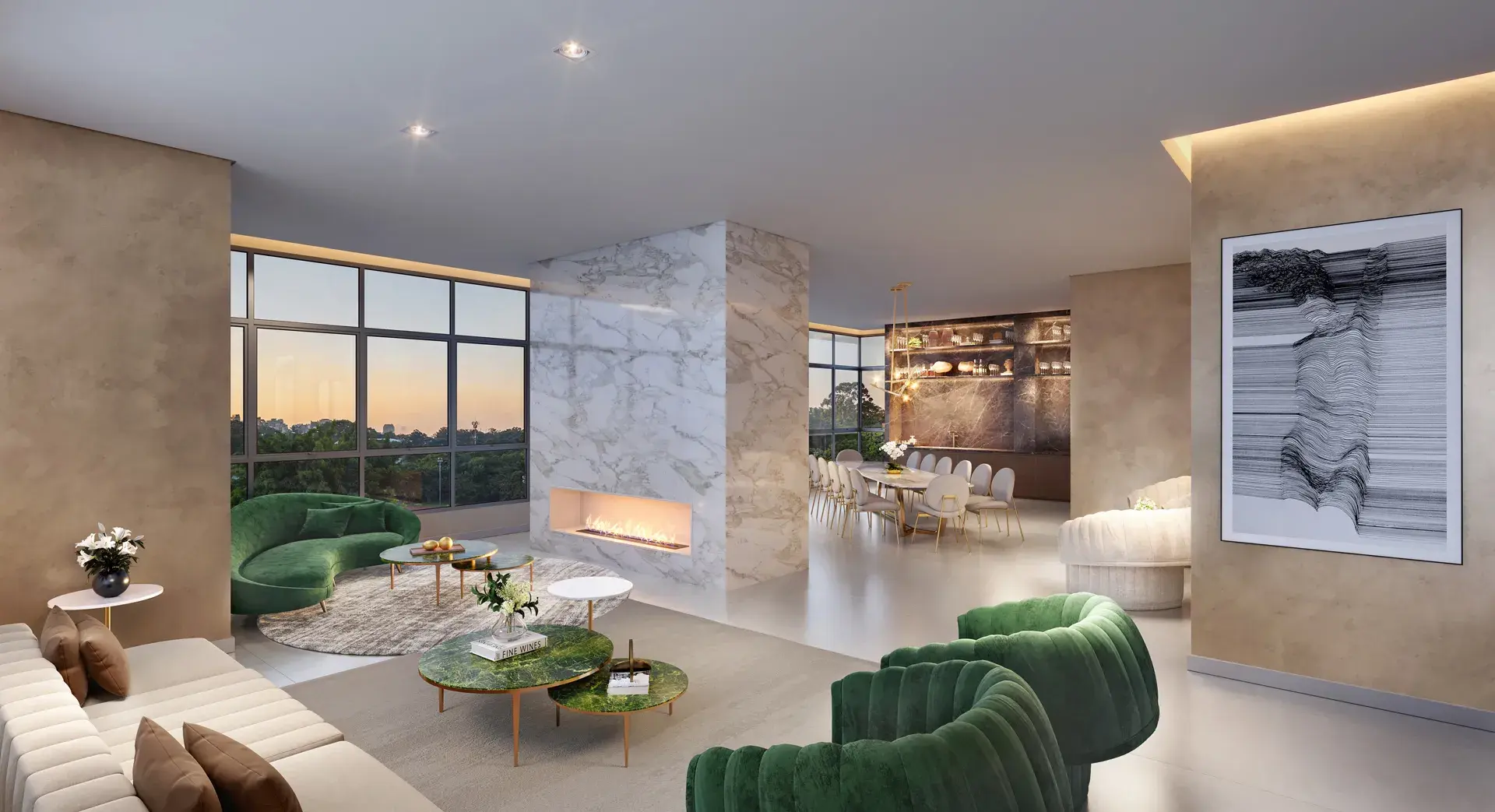 Área comum Green View Residence